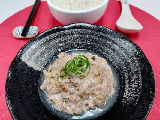 Steamed Pork Patty with Chicken Collagen Mushroom & Egg Tofu - Chop Hup Chong