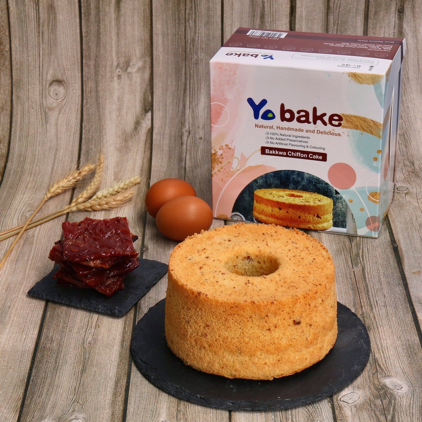 Yobake Bakkwa Chiffon Cake By Food Yo - Chop Hup Chong