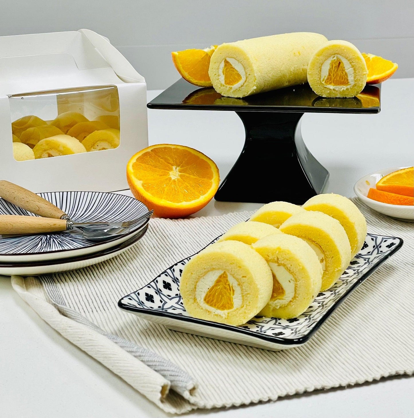 Orange Swiss Roll By Food Yo - Chop Hup Chong